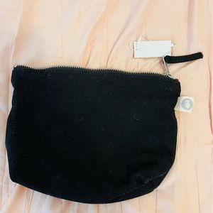 Quilted Koala Black Makeup Bag